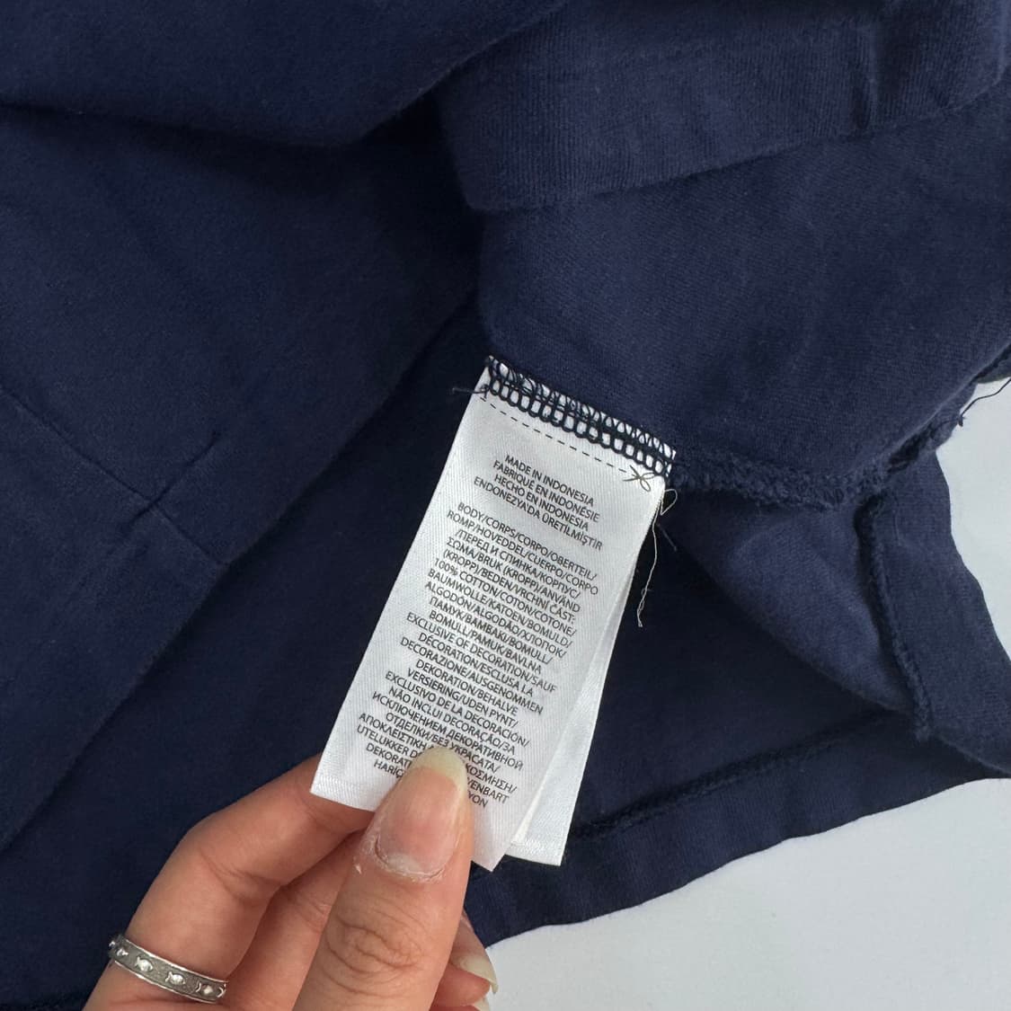 Polo 폴로 화이트 빅포니 네이비 반팔티 상품이미지6