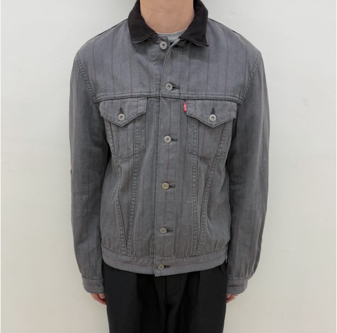 준야와타나베 x 리바이스 Type 3 스트라이프 자켓 상품이미지1