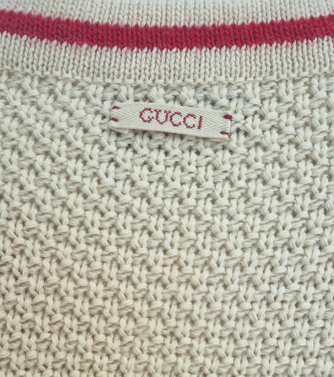 구찌 울 케이블 니트 베스트 상품이미지6