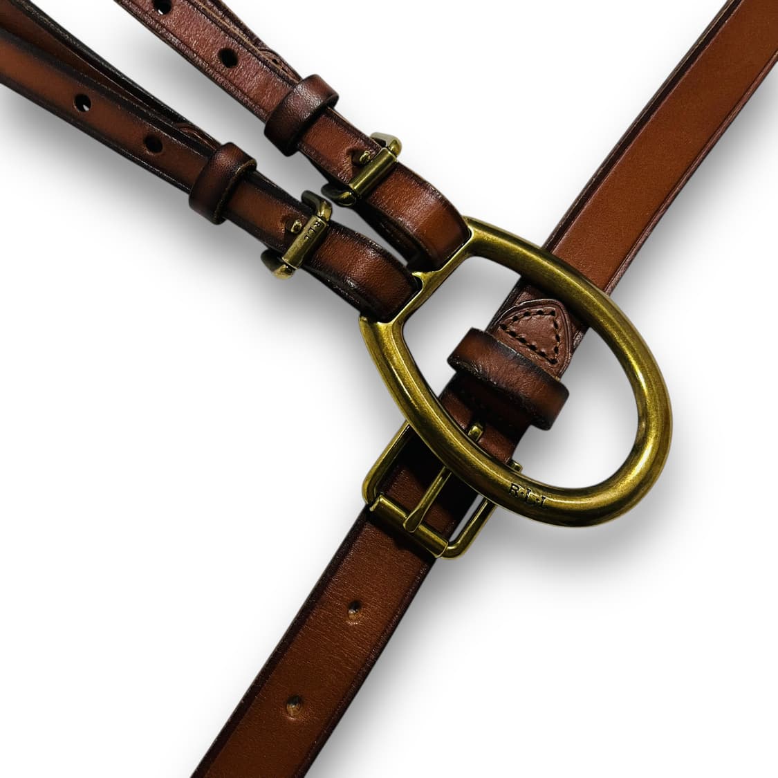 폴로 랄프로렌 트라이 더블 스트랩 O링 레더 벨트 상품이미지5