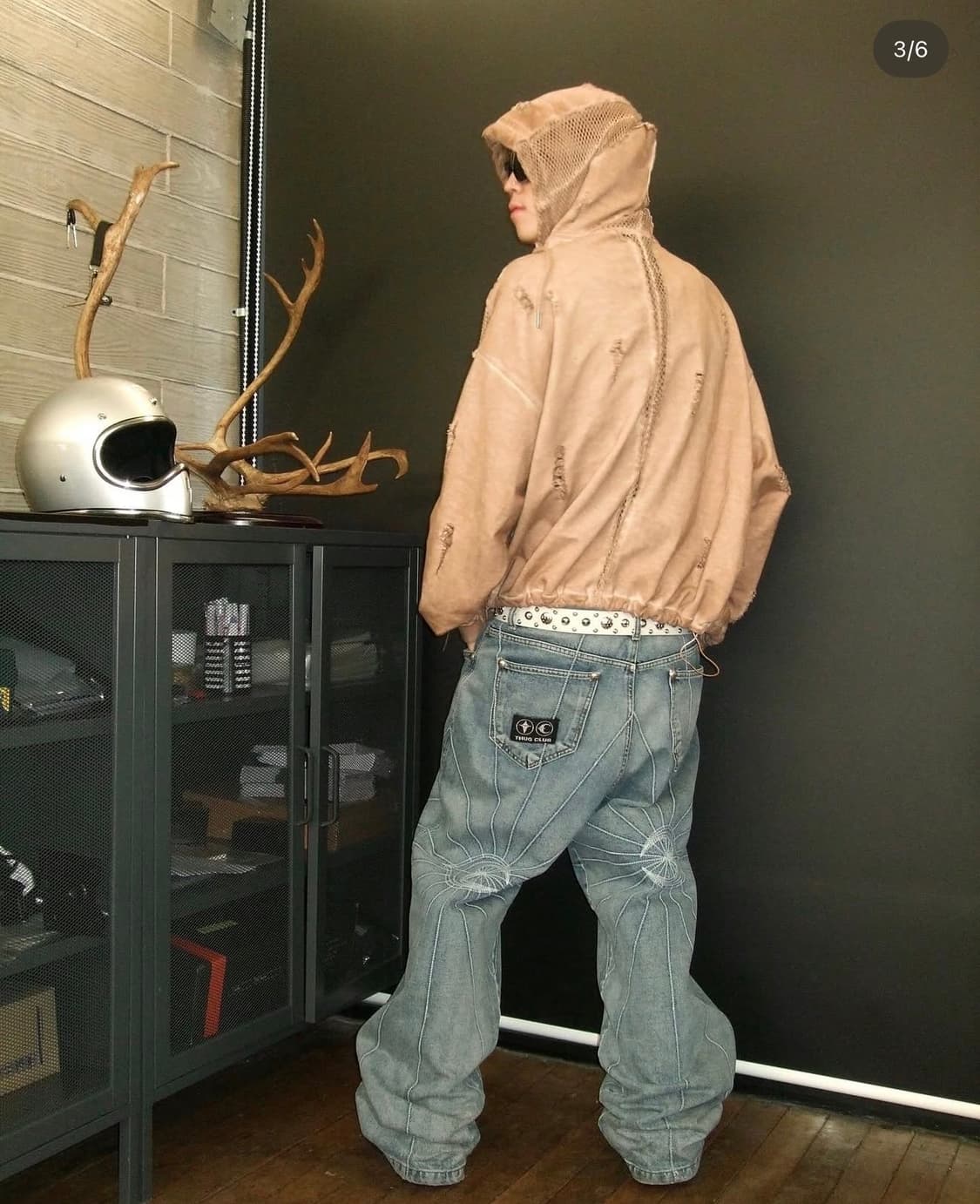 떠그클럽 체인 스티치 데님팬츠 블루 -2size- 미착용 새상품 상품이미지3