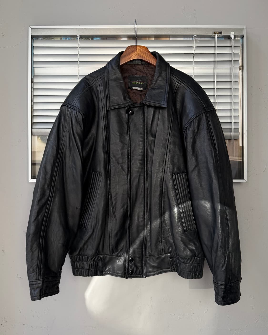 NEW MOVES lambskin bomber jacket 상품이미지1