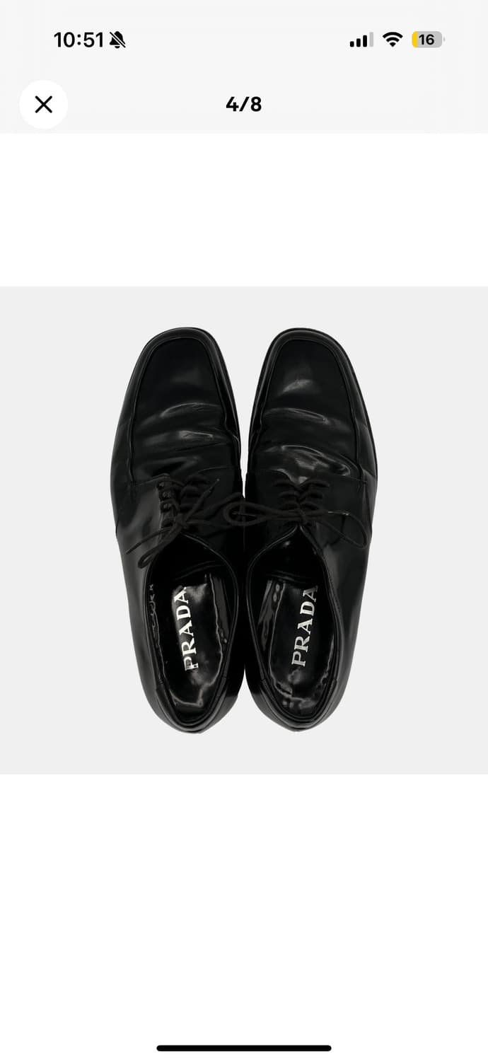 프라다 더비슈즈 uk8 상품이미지1