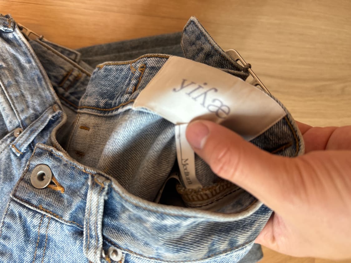 yiyae 워싱  데님 팬츠 M 상품이미지5