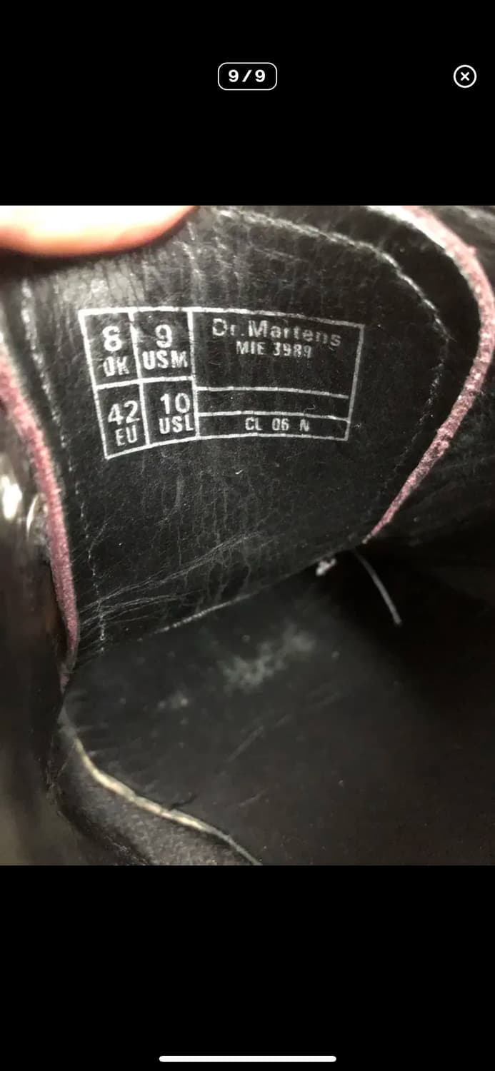 닥터마틴 3989 영국 메이드 윙팁 슈즈 버건디 체리레드 270 상품이미지7