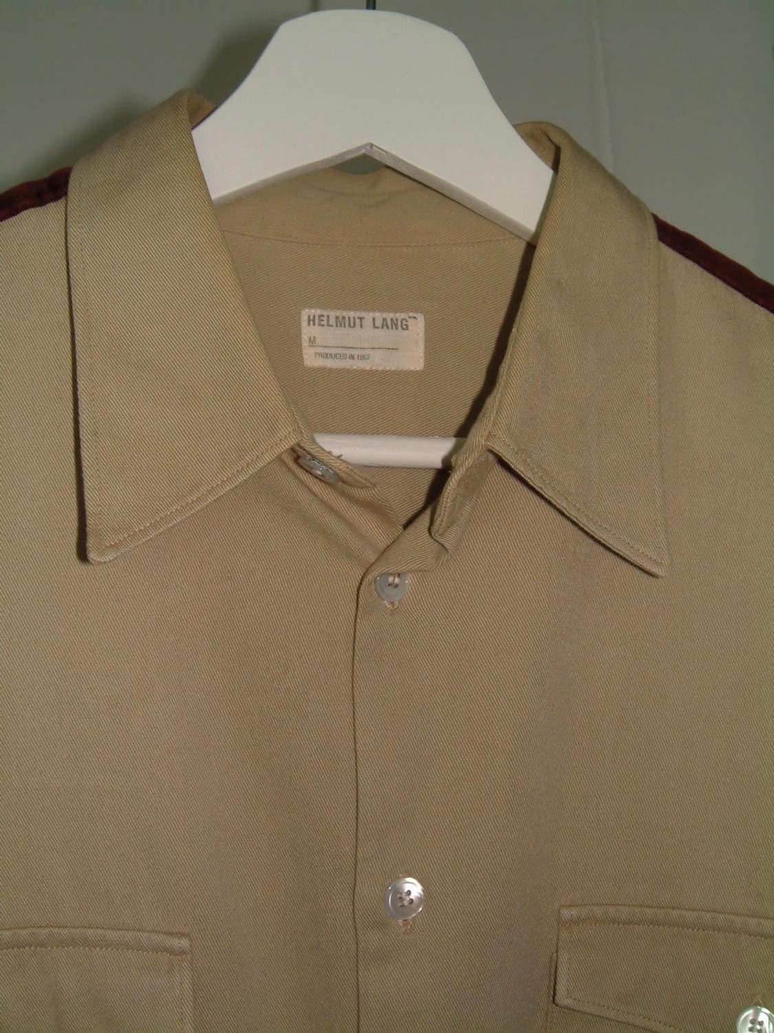 Helmut lang 1997 velvet line shirt 상품이미지3