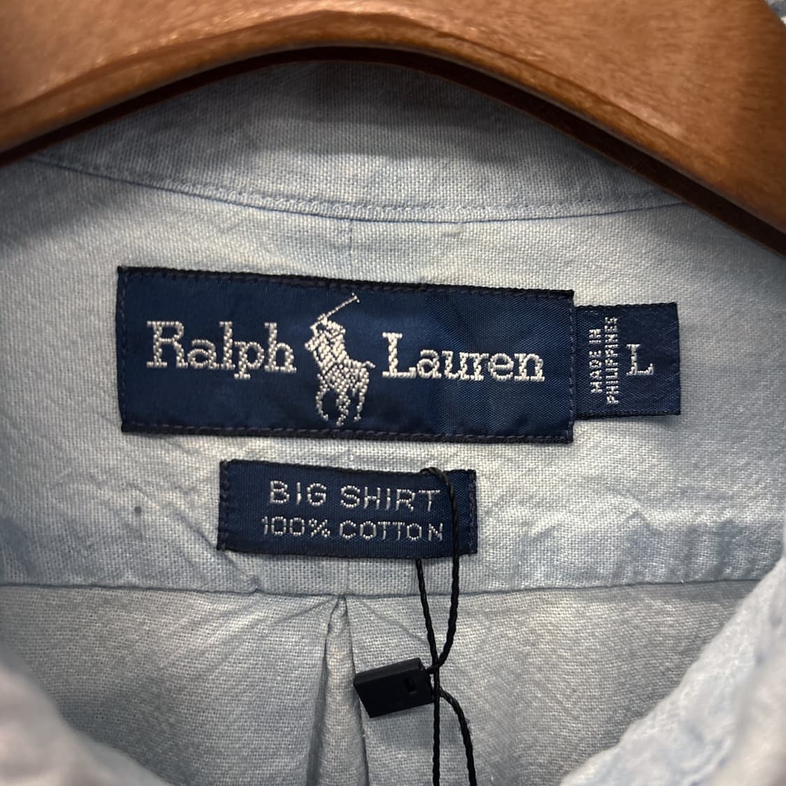 90s 폴로 랄프로렌 Big Shirt 라인 샴브레이 셔츠  N1008 상품이미지7