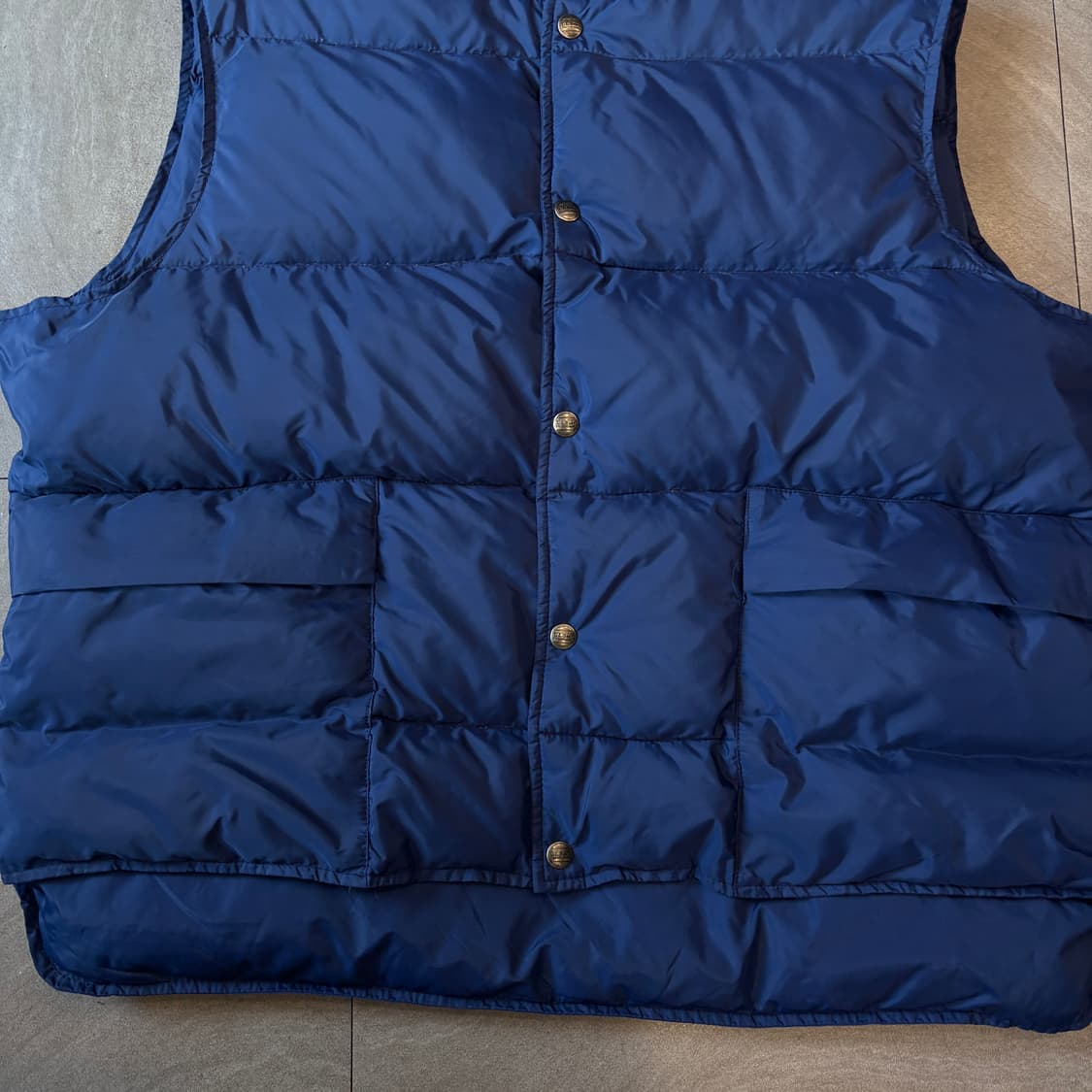 90s L.L.bean 90년대 미국 생산 엘엘빈 블루 덕다운 패딩 조끼 상품이미지4