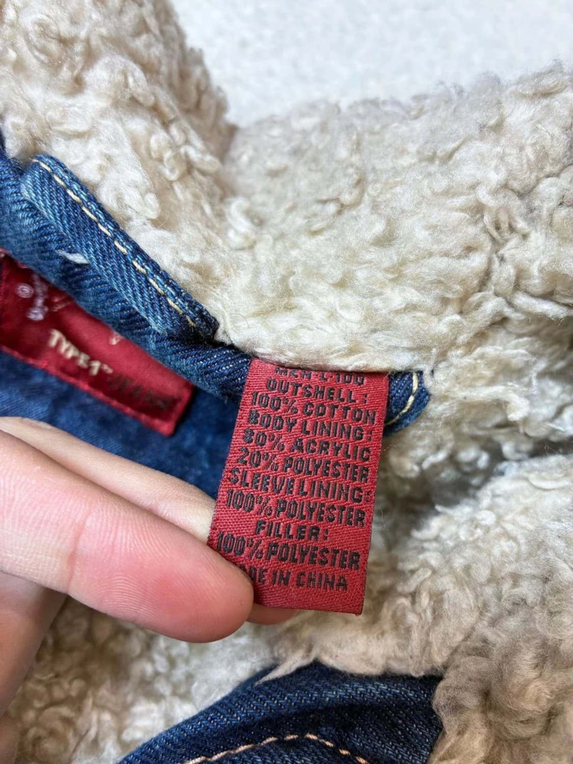 리바이스 00's 타입원 쉐르파 트러커 데님 자켓 PN7333 상품이미지7