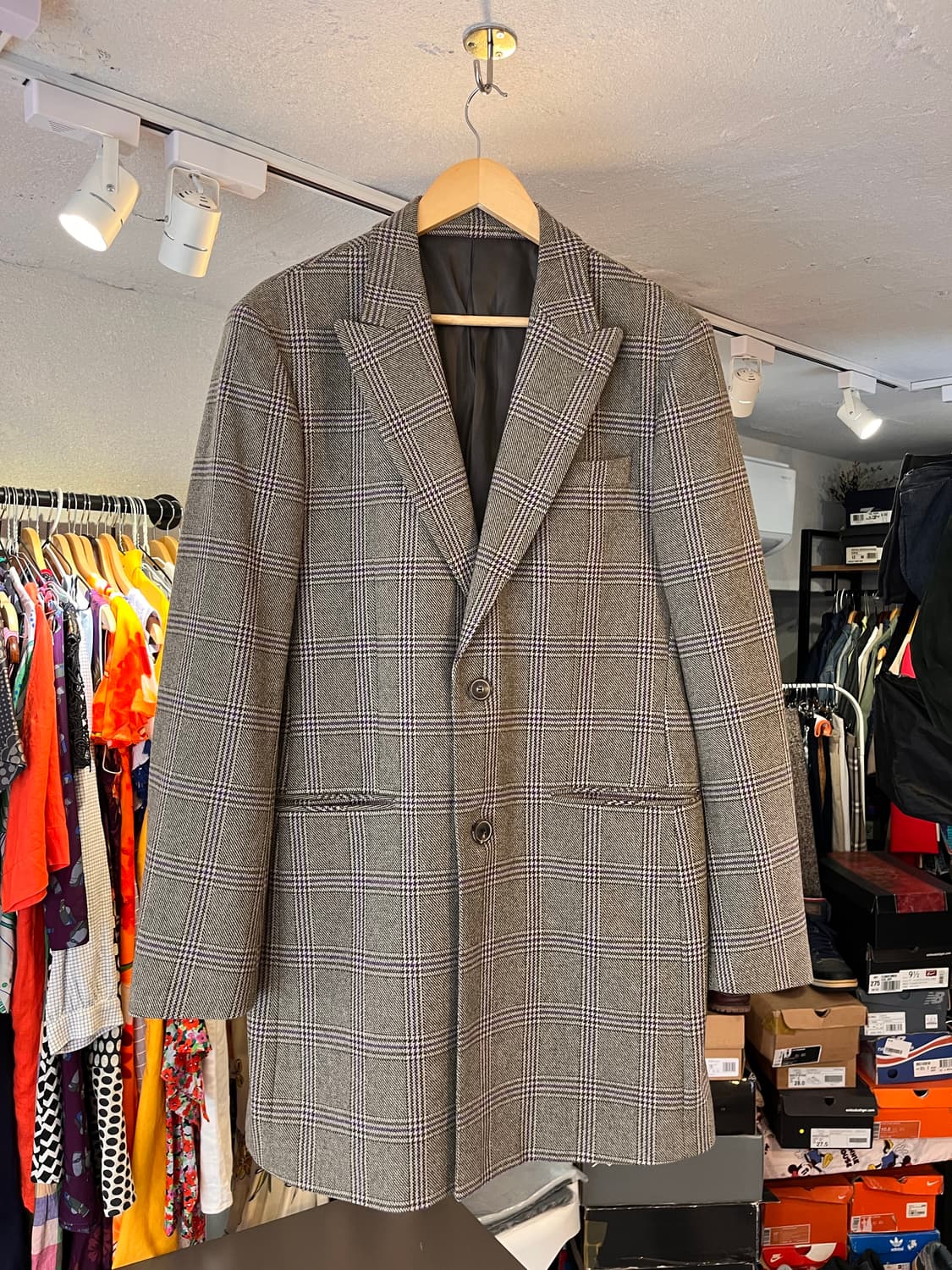 인터메조 체크 울 코트 (한국제 / 105) 상품이미지2