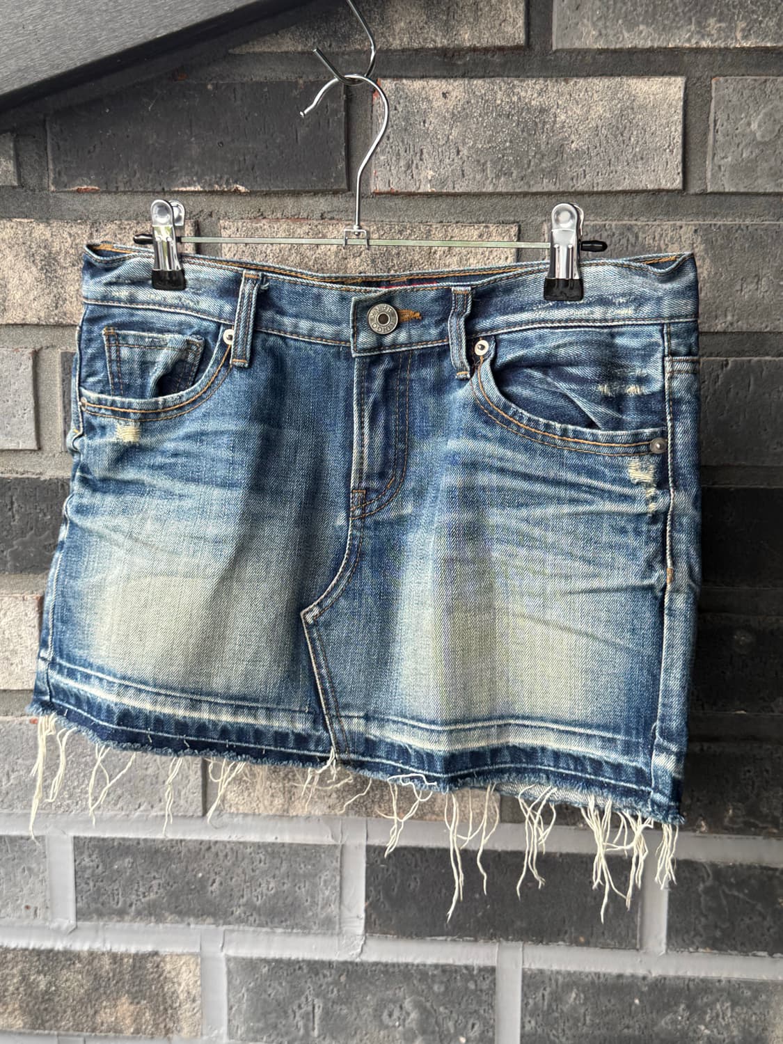 컷오프 워싱 데님스커트 상품이미지4