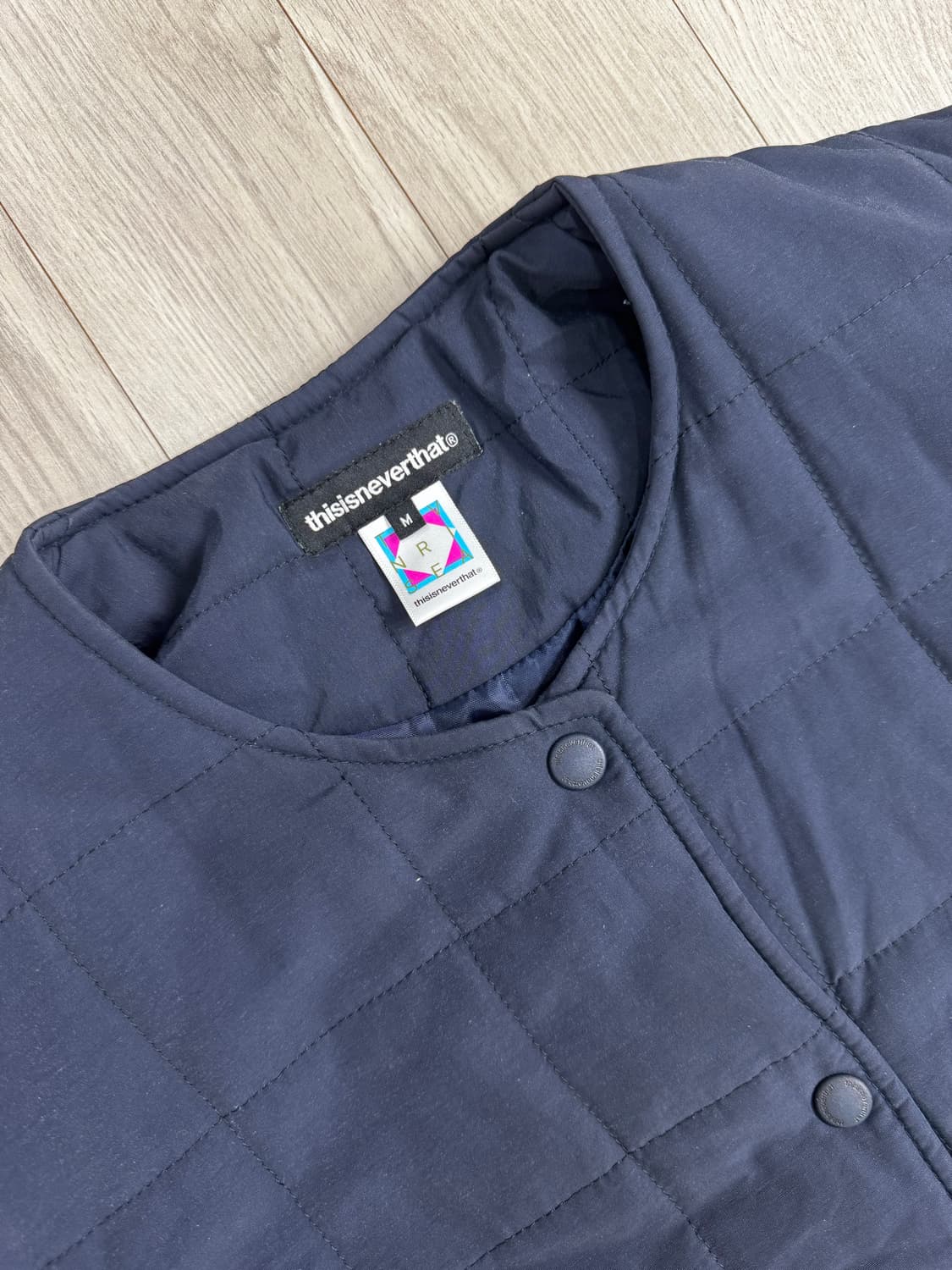 디스이즈네버댓 퀼팅 자켓 네이비 상품이미지2