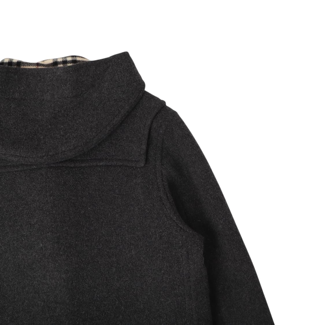 버버리 런던 챠콜 울 더플 코트 상품이미지6