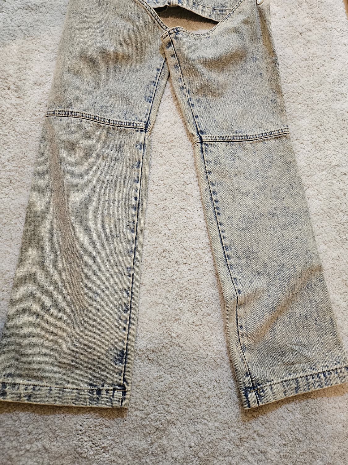 새상품(27-28)여성 탈부착 가능한 디스트레스드 데님 스커트 상품이미지6