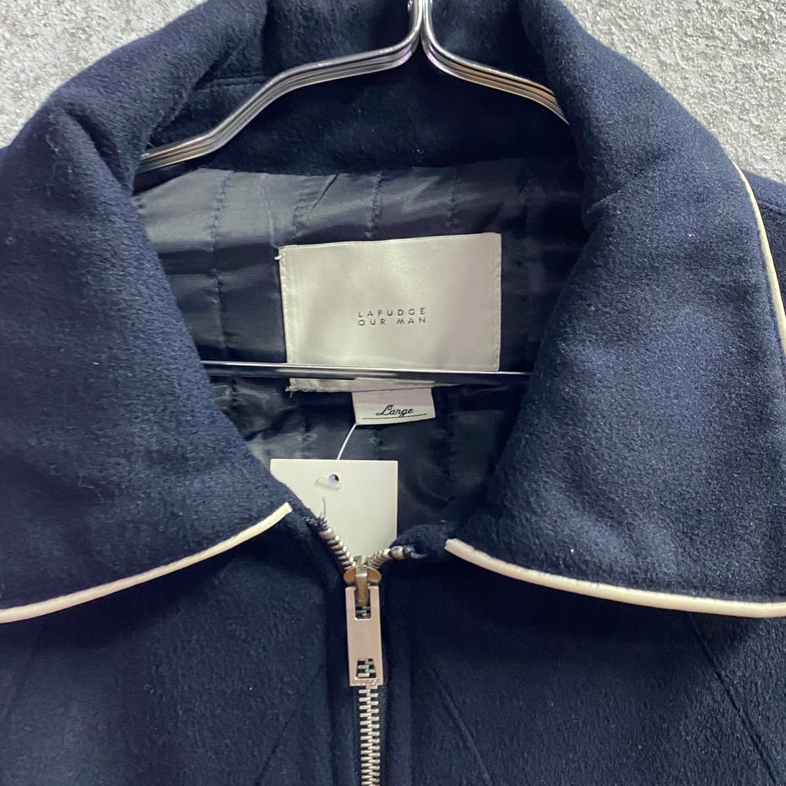 라퍼지스토어 투웨이 네이비 스웨이드 블루종 자켓 b3368 상품이미지3