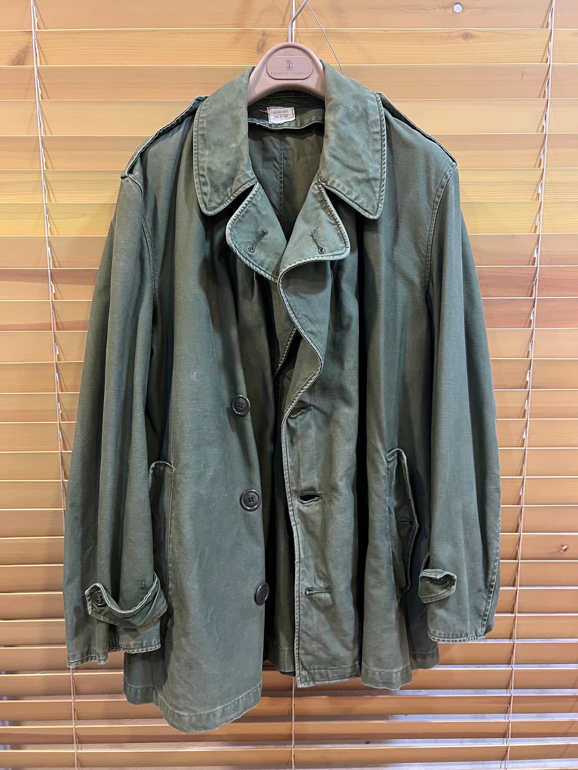 빈티지밀리터리 카키 필드코트 워크자켓 상품이미지2