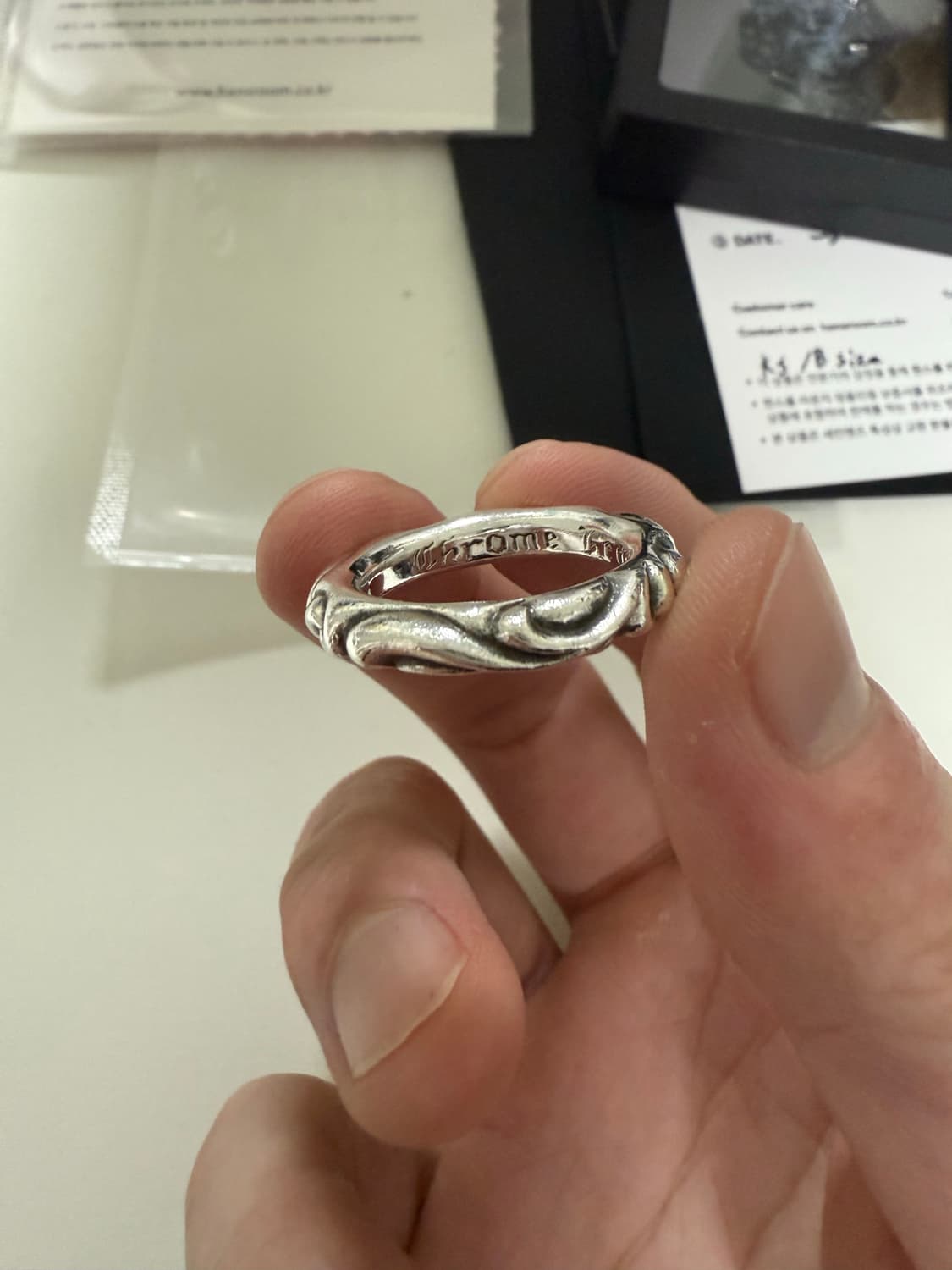 크롬하츠 스크롤밴드링 ks18호 상품이미지3