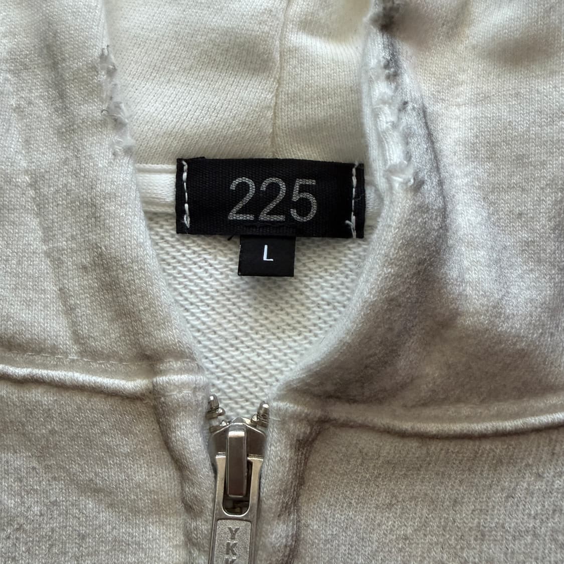 225 washed dragon crop hoodie zip-up 상품이미지4