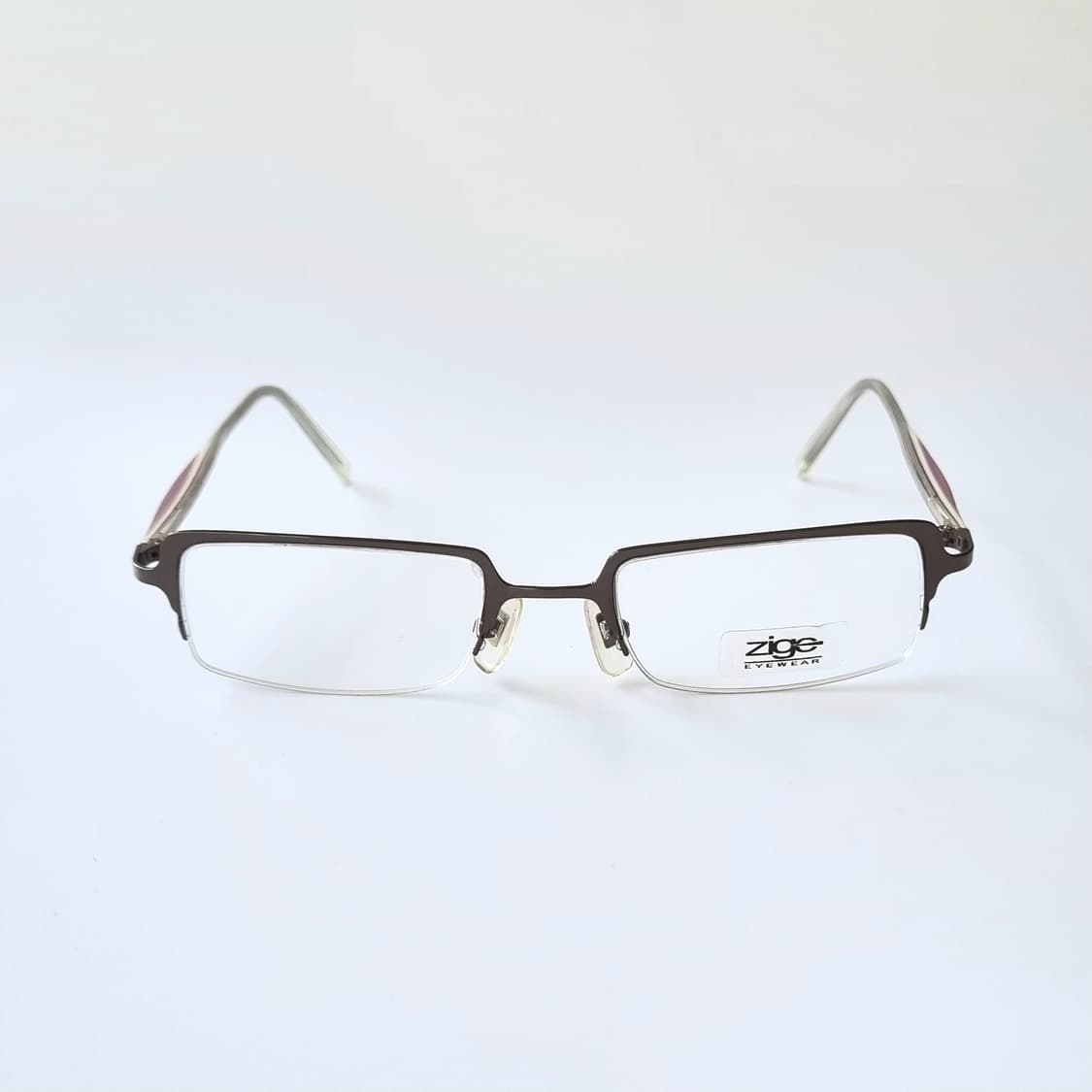 데드스탁 지적인 무드 슬림 직사각형 하프림 안경테  642 상품이미지2