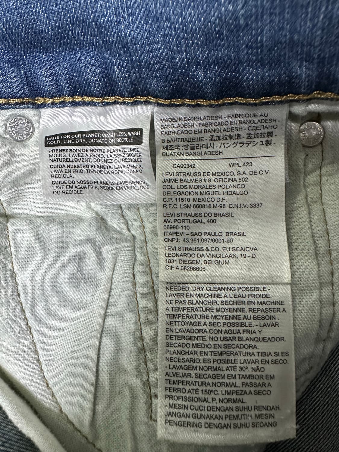 리바이스 511 청바지 상품이미지4