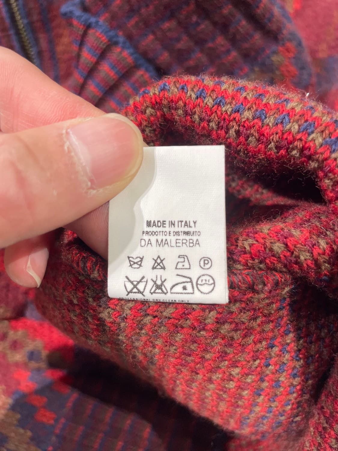 미쏘니 스포츠 레드 캐스케이드 니트 집업 자켓 상품이미지10