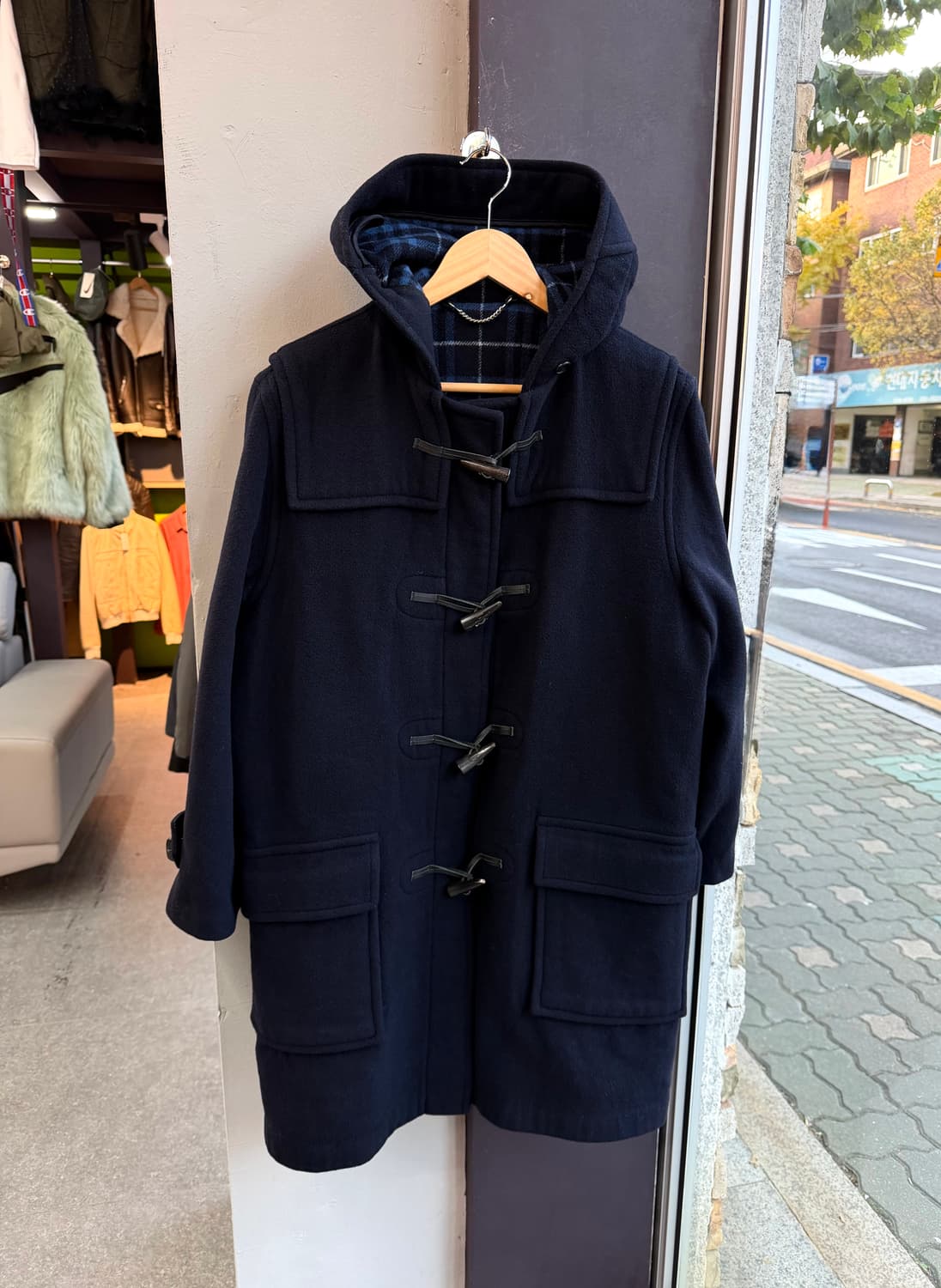 55/ 버버리 떡볶이 후디 울 코트 자켓 상품이미지2