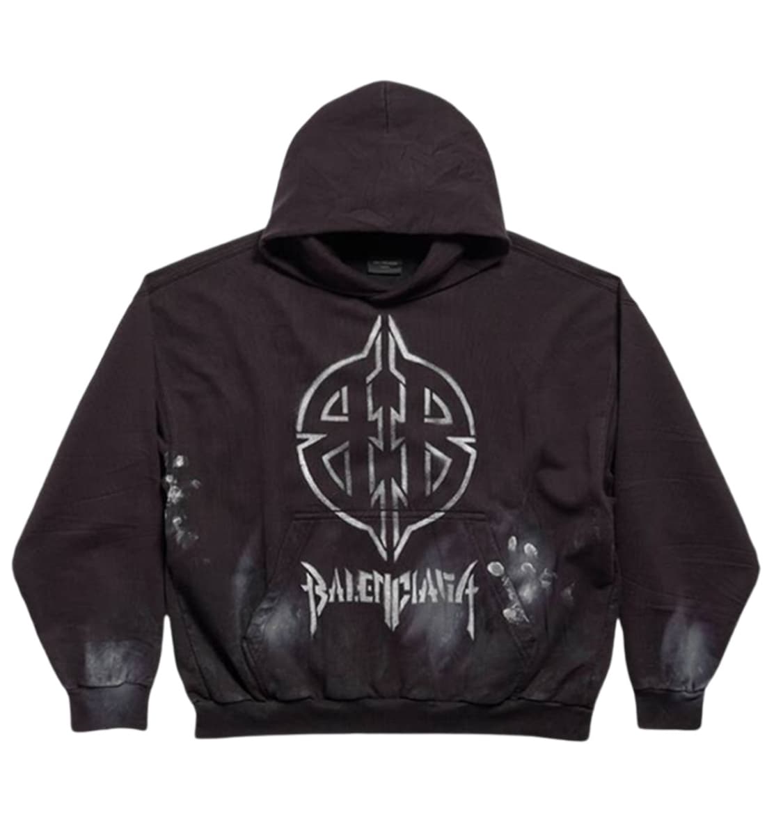 발렌시아가 메탈 BB 스텐실 후드티 L 상품이미지1