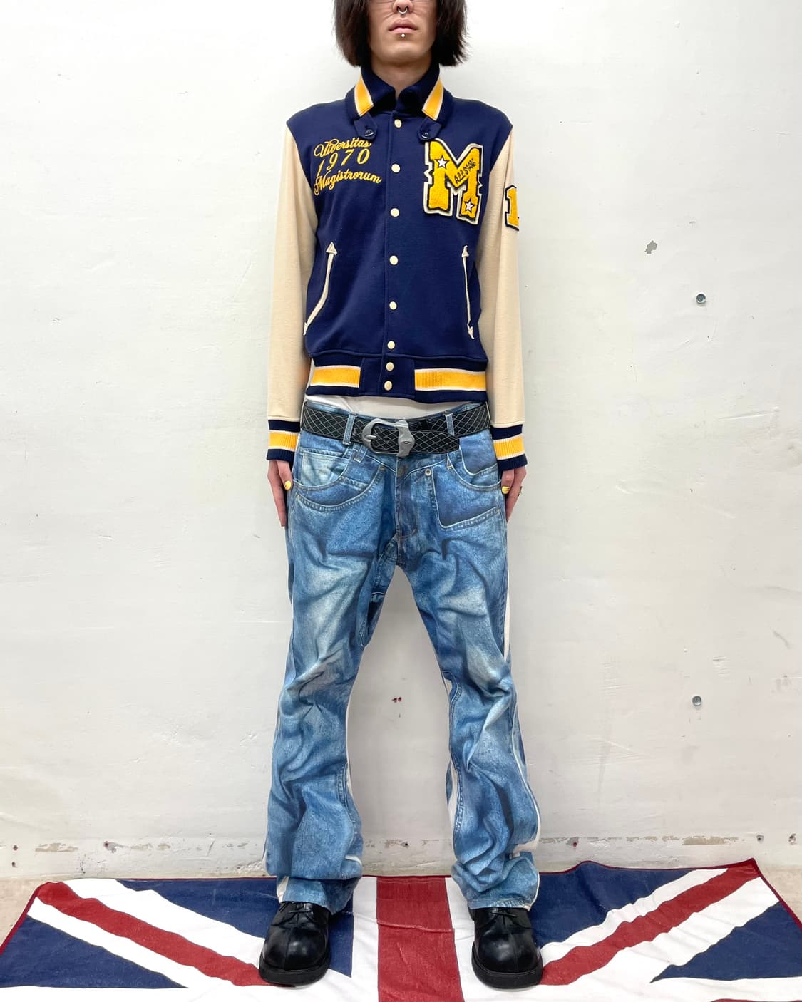 Retro M Navy Stadium Jacket 상품이미지6