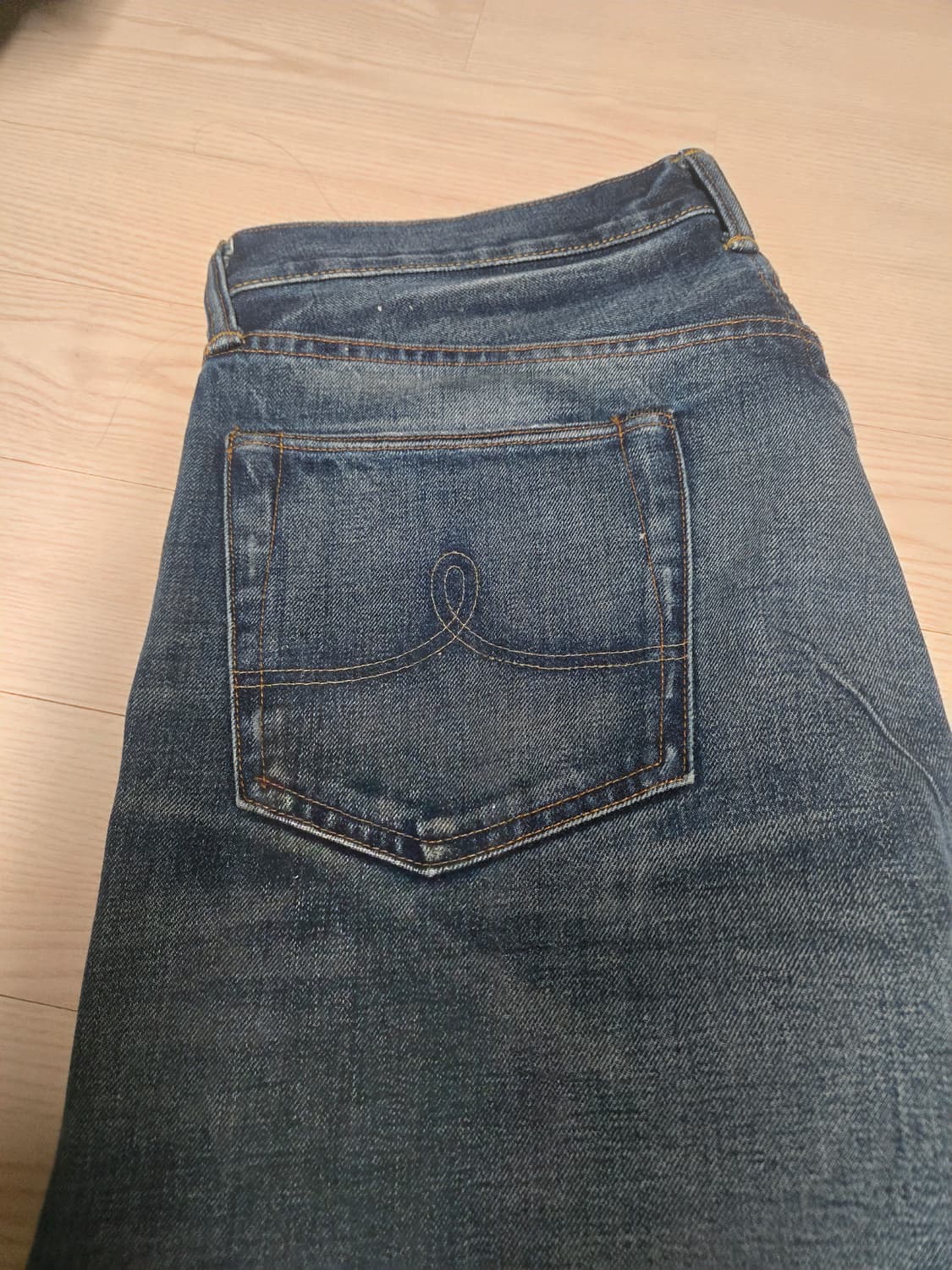 RRL 더블알엘 홀리 셀비지 스트레이트진 상품이미지4