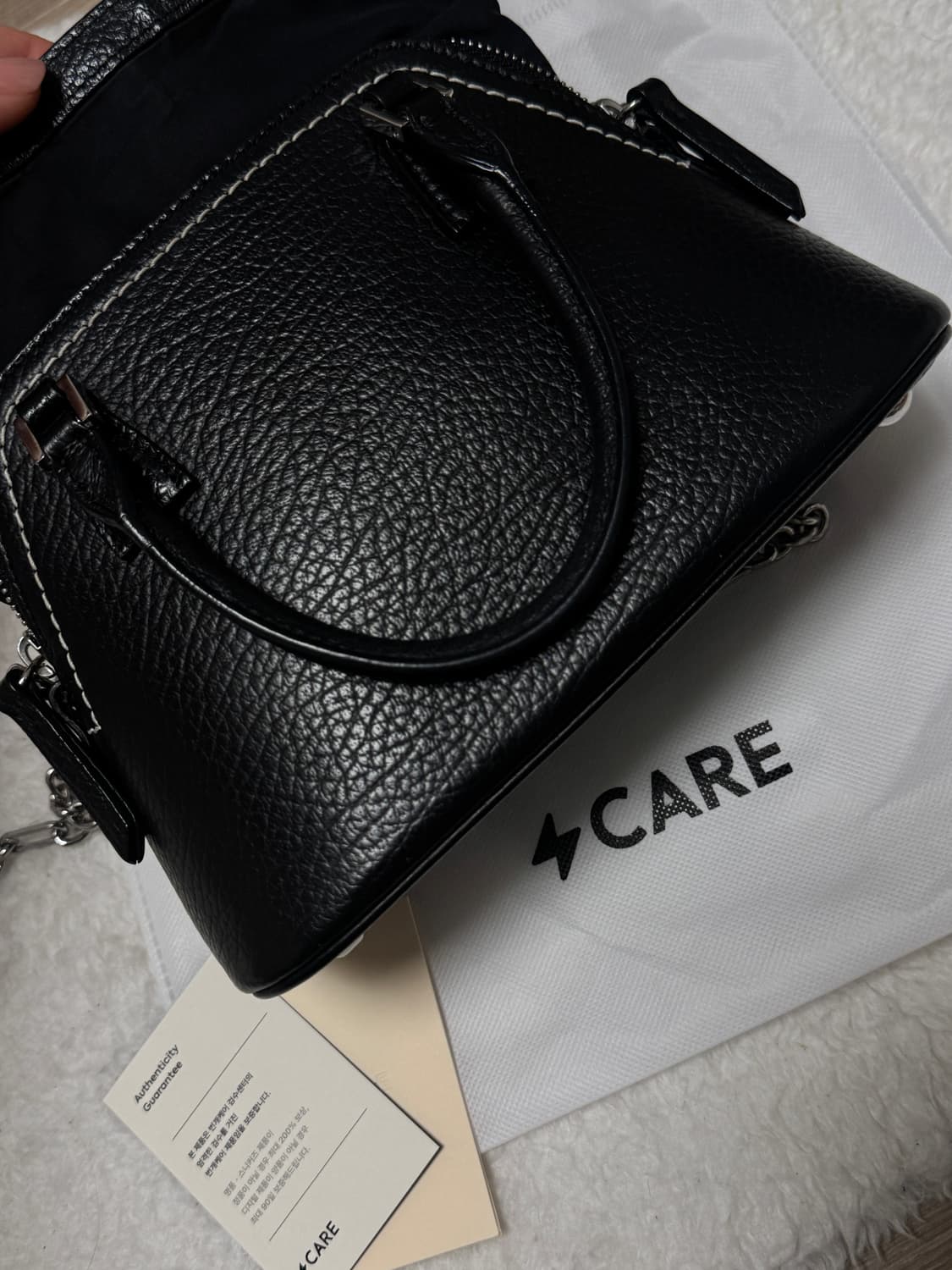 메종마르지엘라 5AC 마이크로백 블랙 상품이미지5