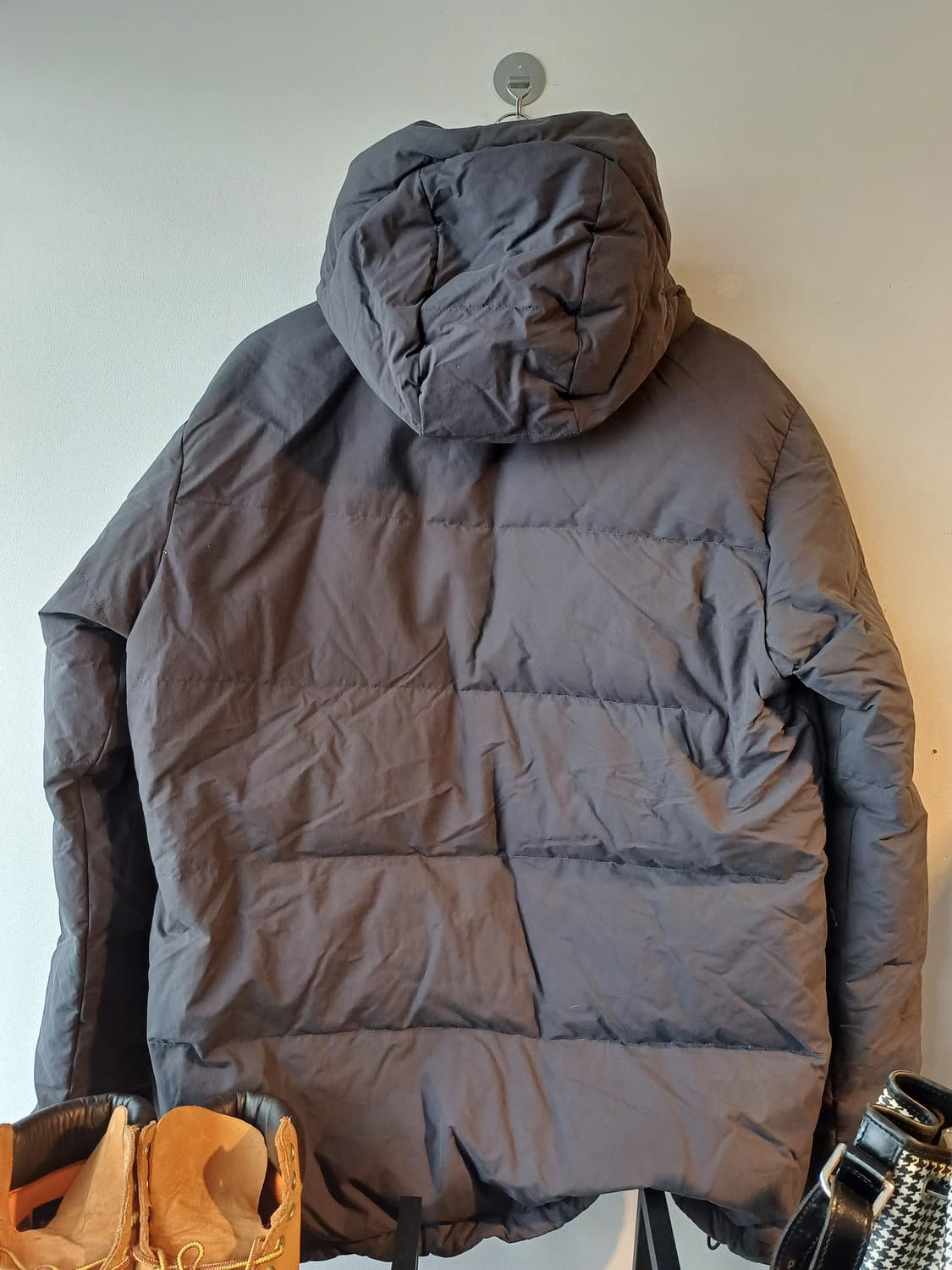 노스페이스 시에라 후드 다운자켓 L사이즈 차콜/브라운 상품이미지3