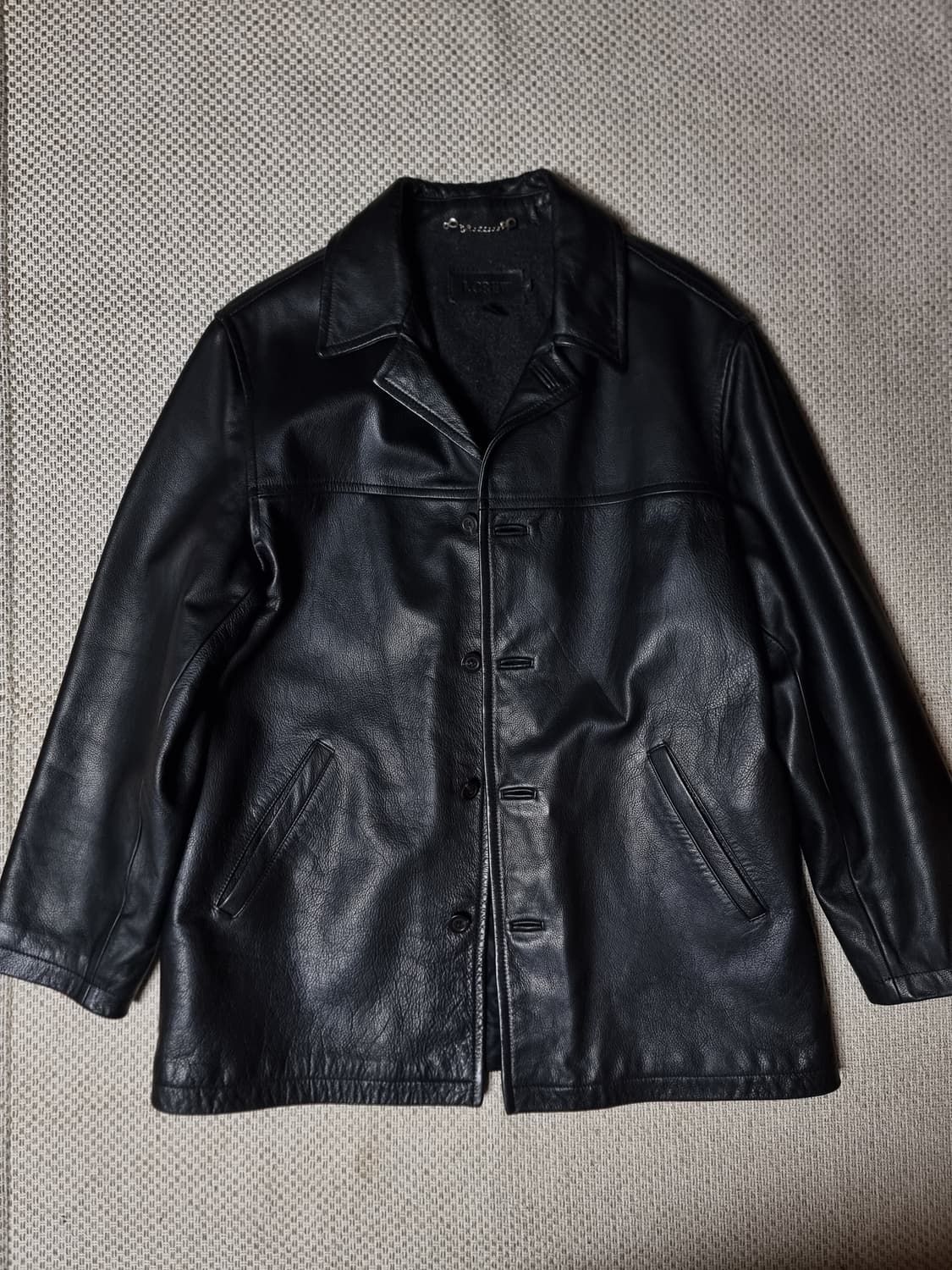 제이크루 jcrew 레더 카코트 블랙 L 상품이미지1