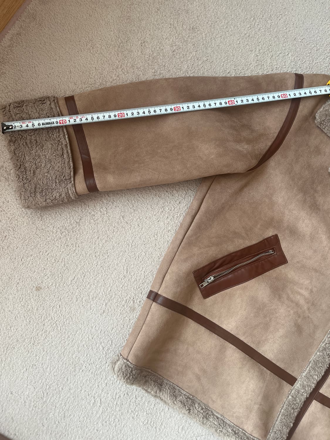 JPN-브라운 스웨이드 무스탕 자켓 상품이미지10