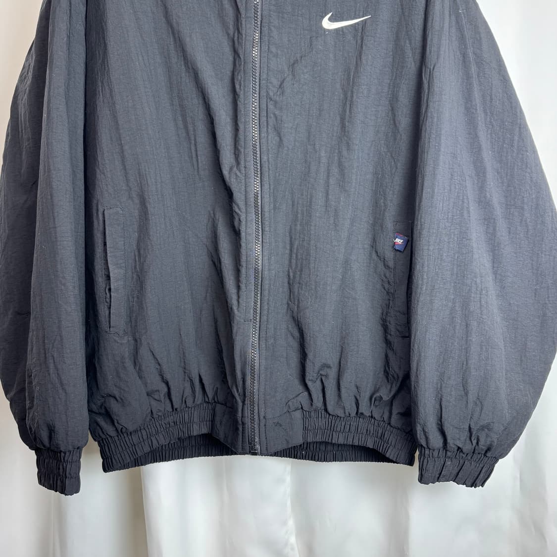나이키 90s 올드스쿨 빈티지 솔로 빅 스우시로고 누빔 범버 점퍼 자켓 상품이미지3