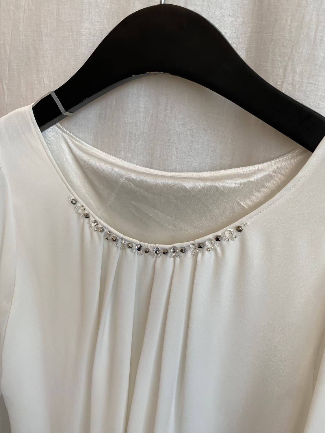 화이트 큐빅 블라우스(M) 상품이미지7