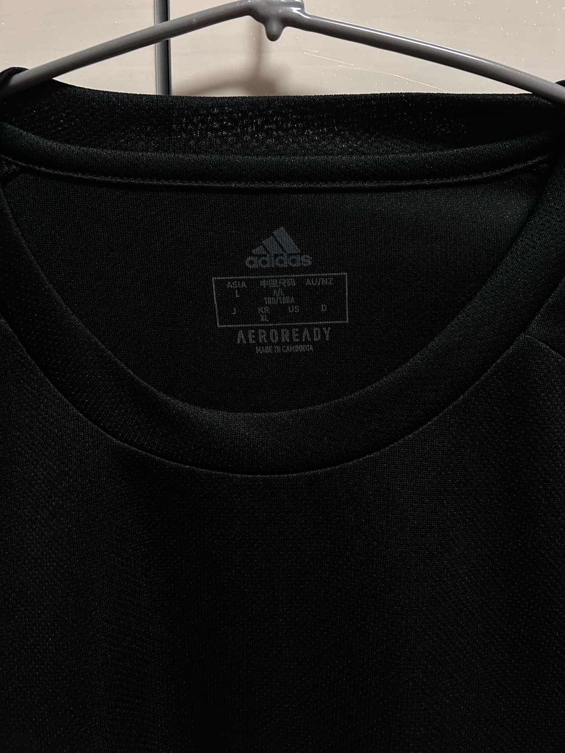 아디다스 긴팔 티셔츠 XL 검정 상품이미지2