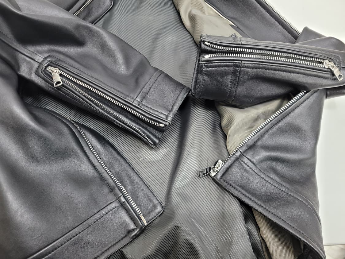 BASSO 21SS 바쏘 매그너스 양가죽 바이크 자켓 / 남 95 블랙
 상품이미지6