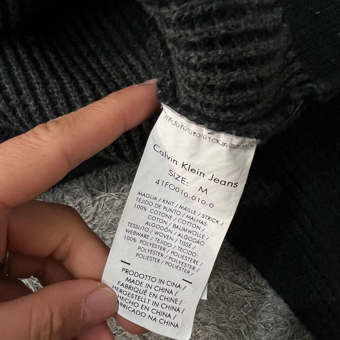 [100] 캘빈클라인진스 니트집업 상품이미지4