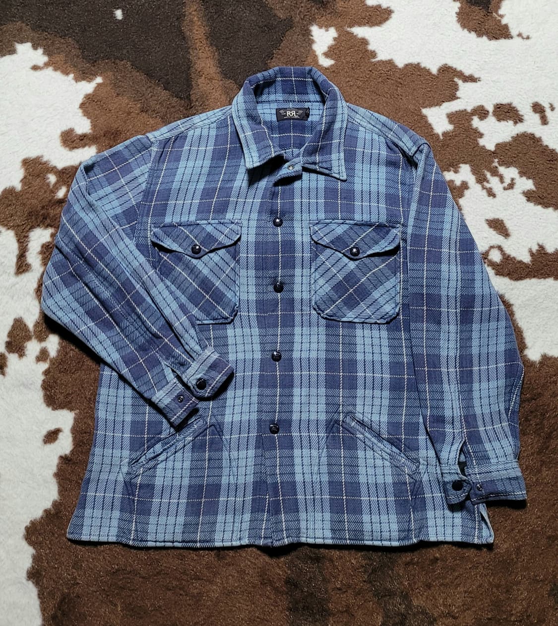 RRL 아우터 & 남방 블루체크(XL) 상품이미지2