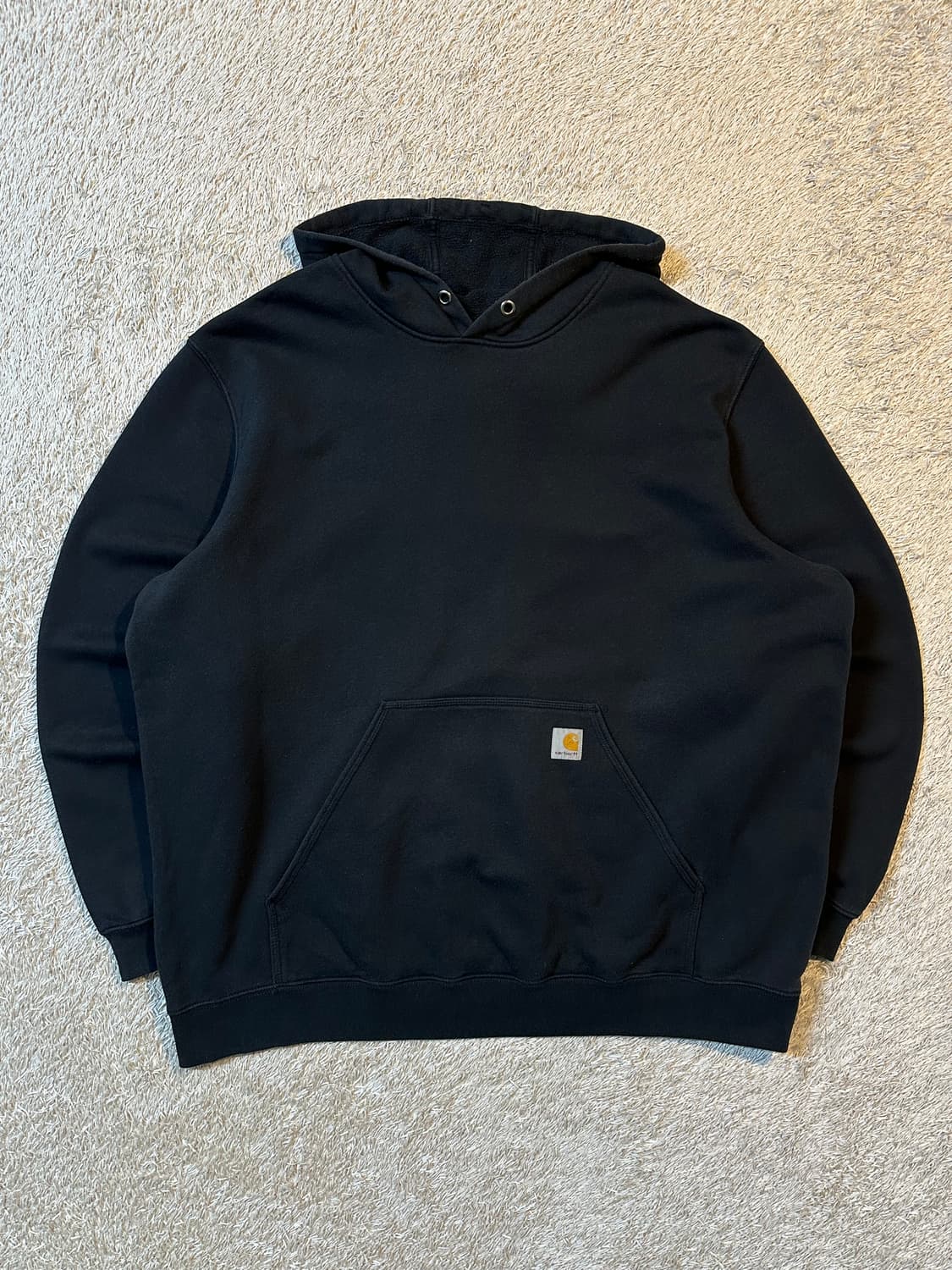 칼하트 CARHARTT 미드웨이트 오리지널핏 기모 후드티 블랙 상품이미지1