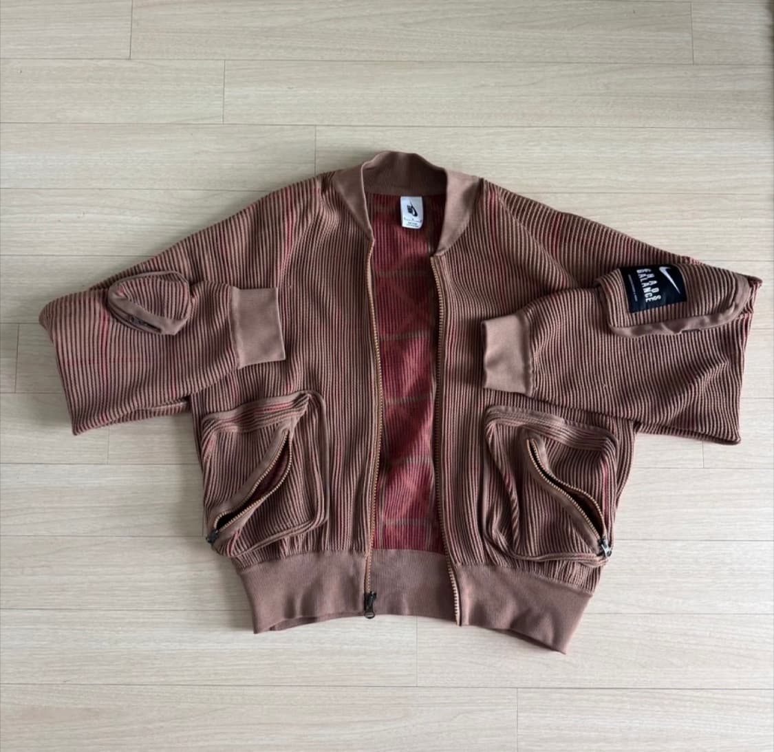 나이키 언더커버 nrg 니트 가디건 집업 ma1 봄버 자켓  상품이미지1