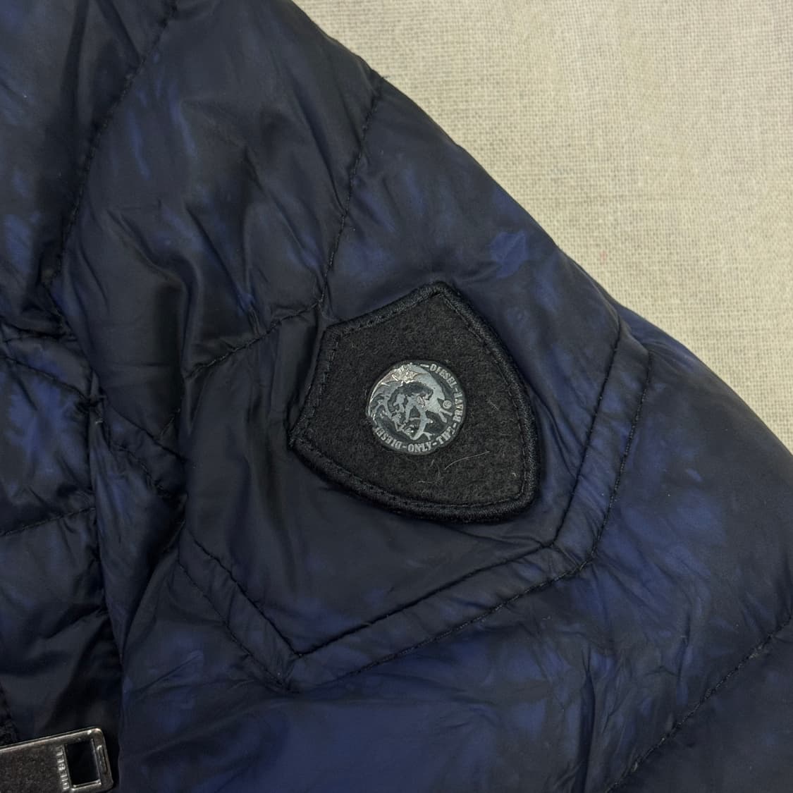 디젤 타이다이 바이커 패딩 자켓 S 상품이미지4