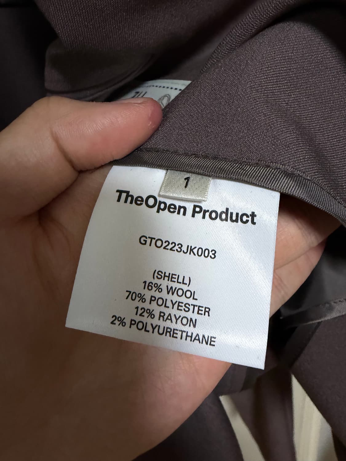 Open yy 오픈와이와이 울 자켓 새제품 상품이미지4