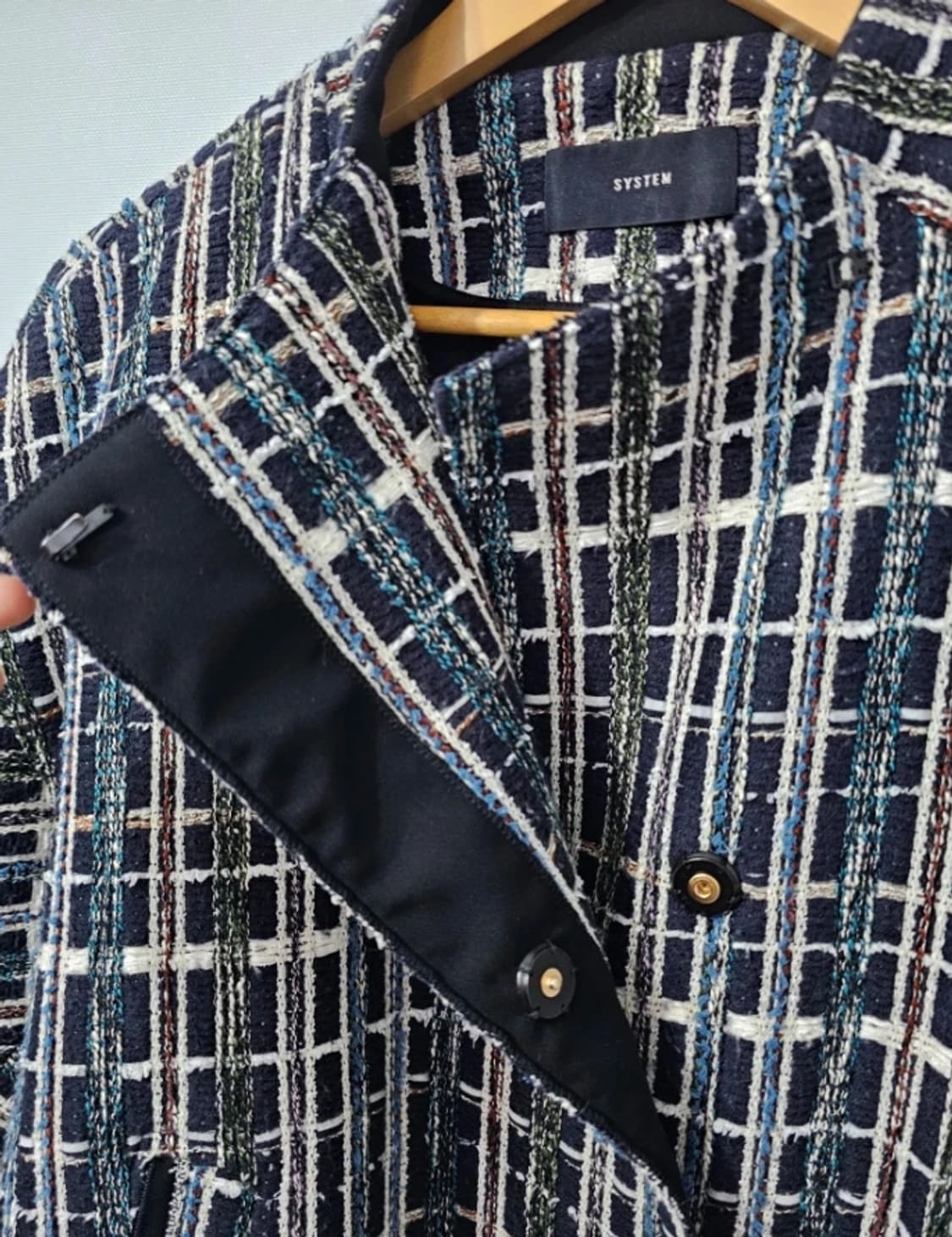 한섬 시스템 SYSTEM 트위드 자켓 ~FREE 상품이미지4