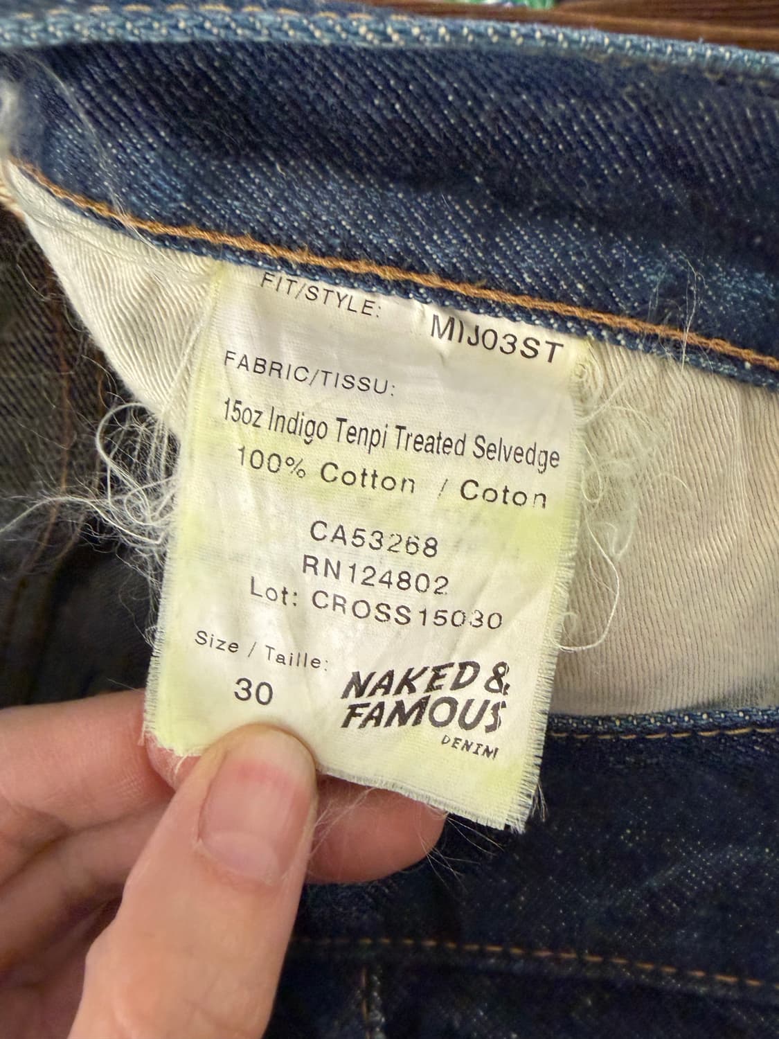 Naked&Famous selvedge denim 30 상품이미지7