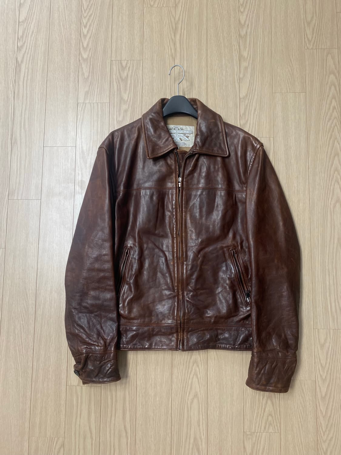 Cow leather jacket 상품이미지1