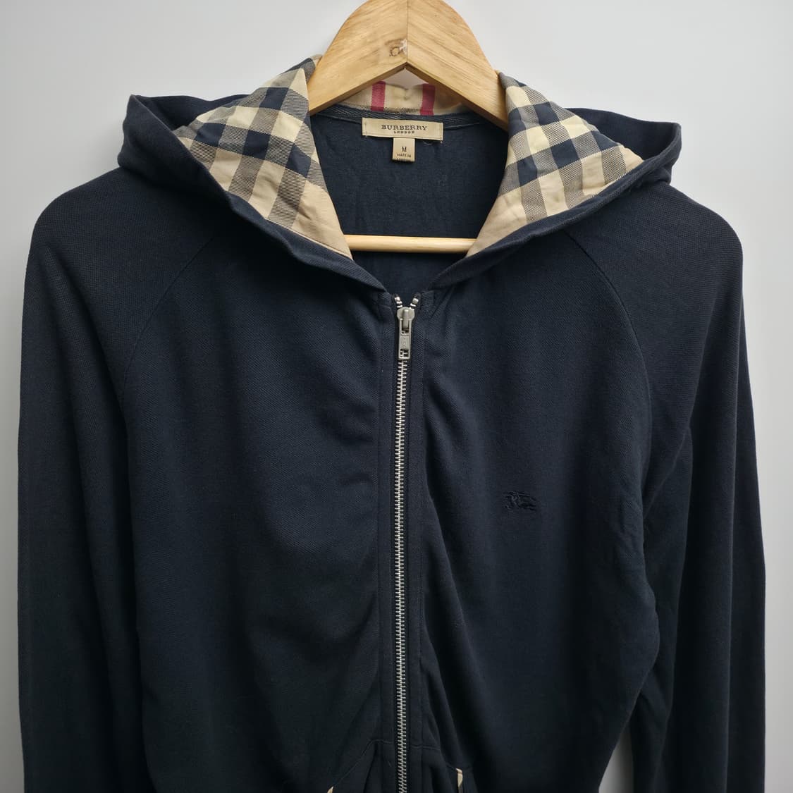 [M] 버버리 노바체크 블랙 후드집업 상품이미지3