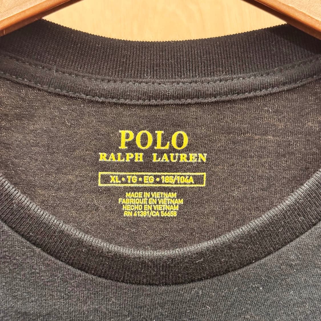 폴로 랄프로렌 클래식 반팔 티셔츠 포니 자수 로고 디테일 블랙 상품이미지7