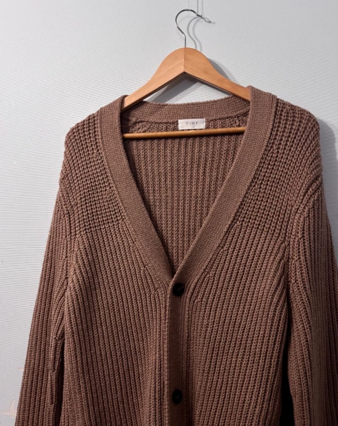 타임 TIME 니트 가디건 브라운 95 상품이미지2