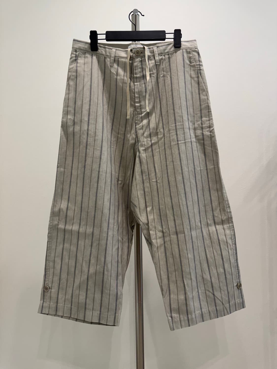 요지야마모토 24ss 스트라이프 와이드 팬츠 상품이미지2